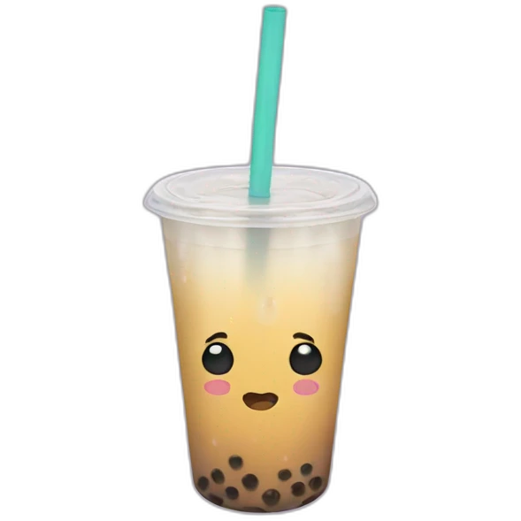 bubble tea crying emoji