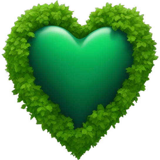 Forest green heart emoji