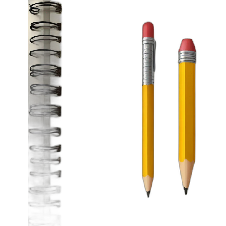 Pencil on notebook emoji