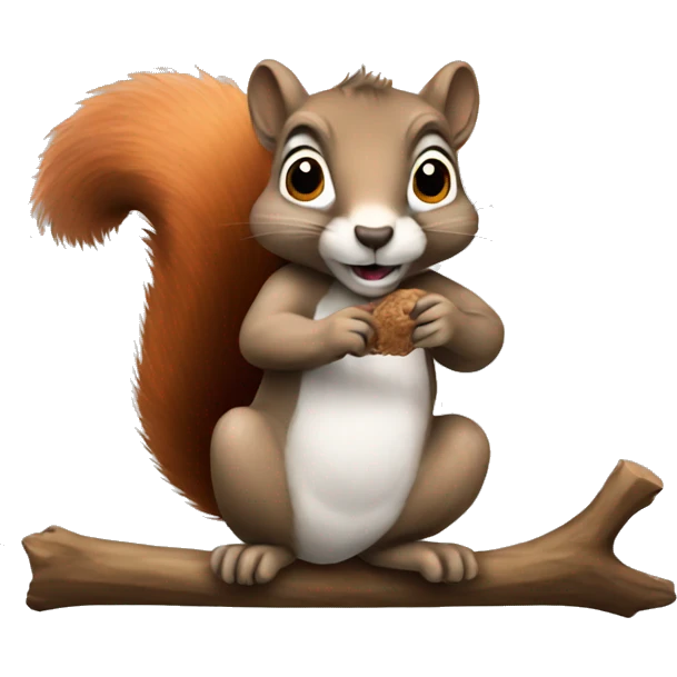 Squirrel working emoji