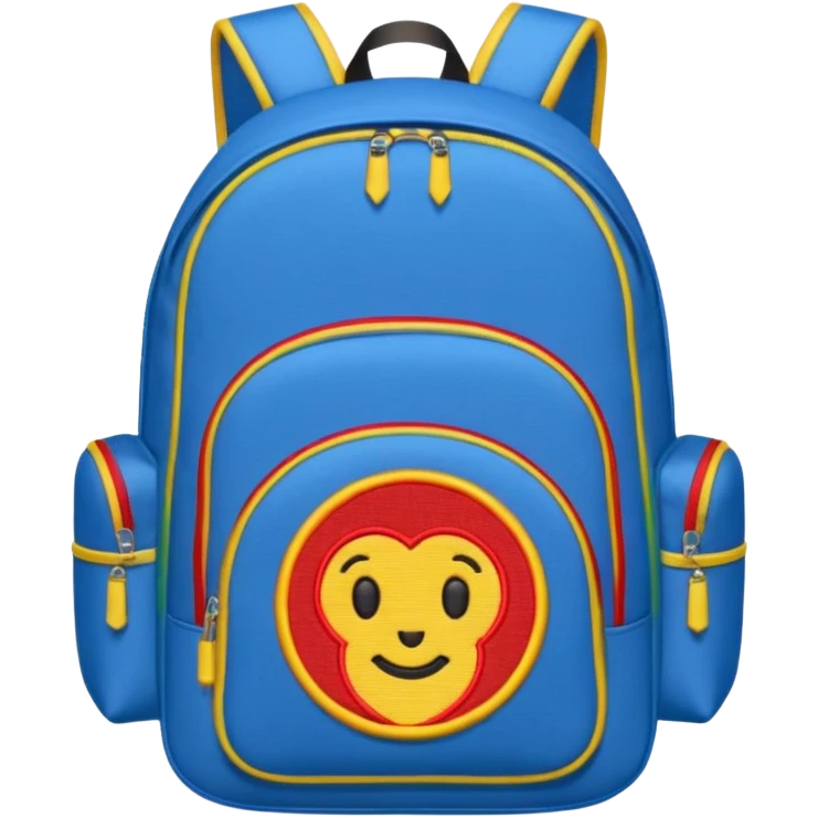 A backpack patch emoji