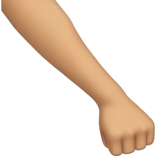 Right arm flex emoji