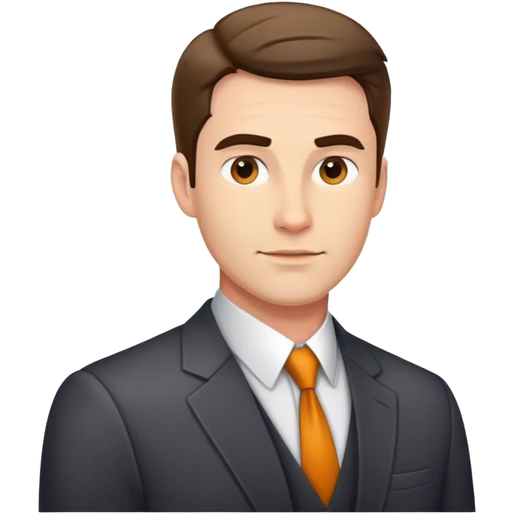 handsome dad with office out fit emoji
