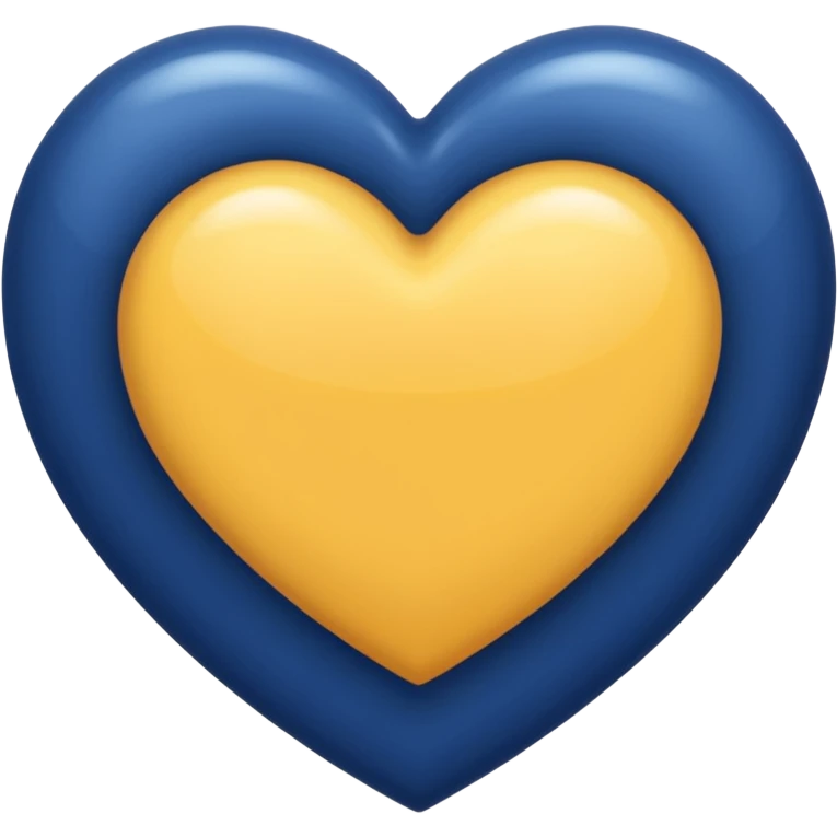 Navy blue heart emoji