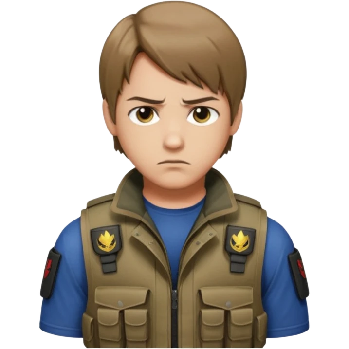 Leon Kennedy from resident evil 4 emoji