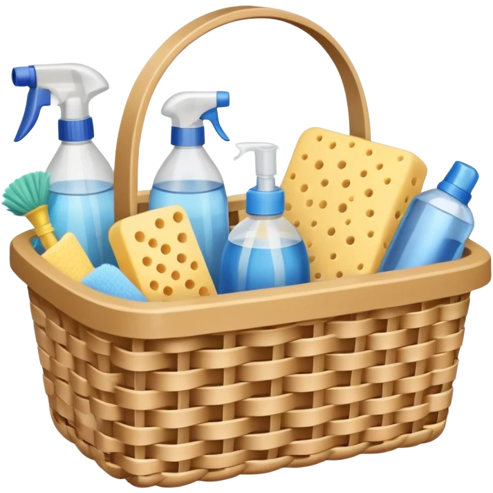 cleaning basket emoji