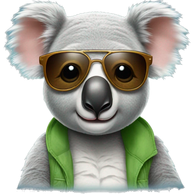 Koala with sunglasses  emoji