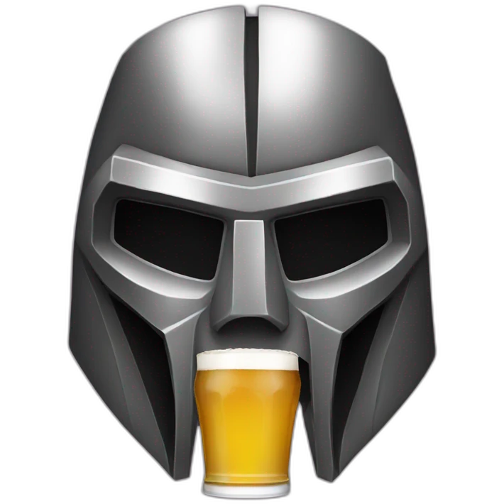 MF DOOM ONE BEER emoji