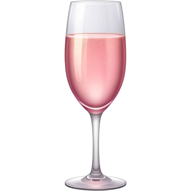 make a pink champagne glass emoji