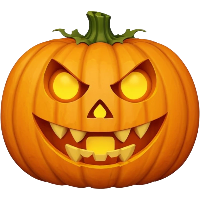 A scary pumpkin emoji