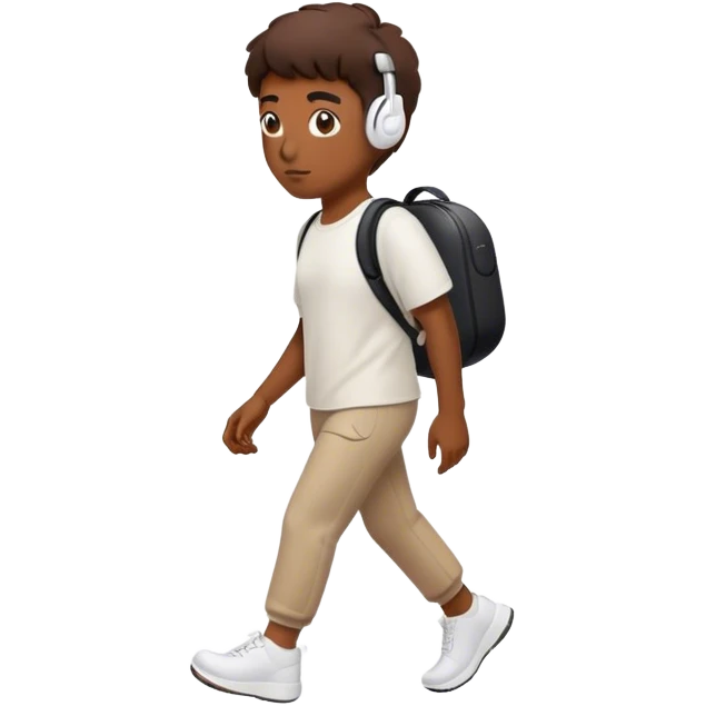 walking with airpods emoji