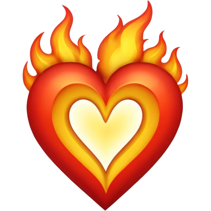 Make flaming hearts in all colours but heart would be separate nature emoji