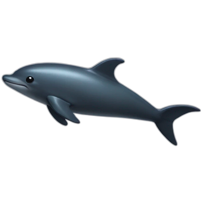 dolfin in dark mode emoji
