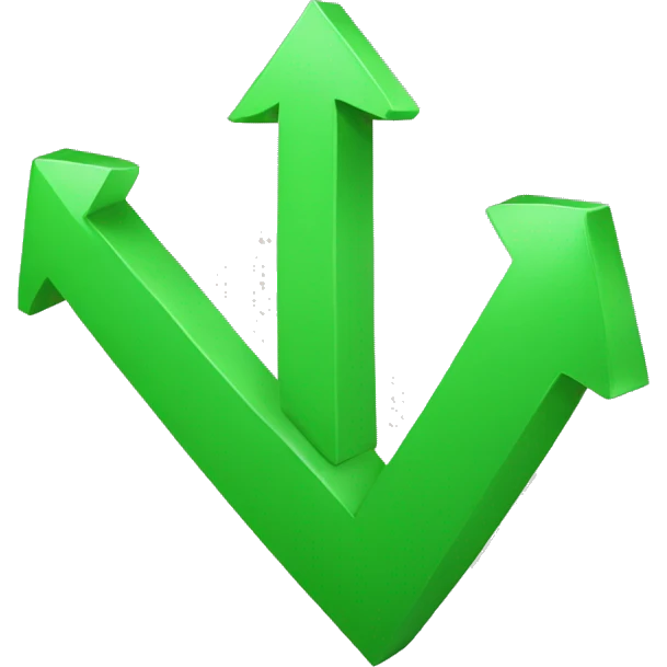 green upward arrow emoji