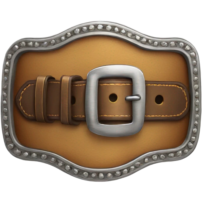 Western belt buckle emoji