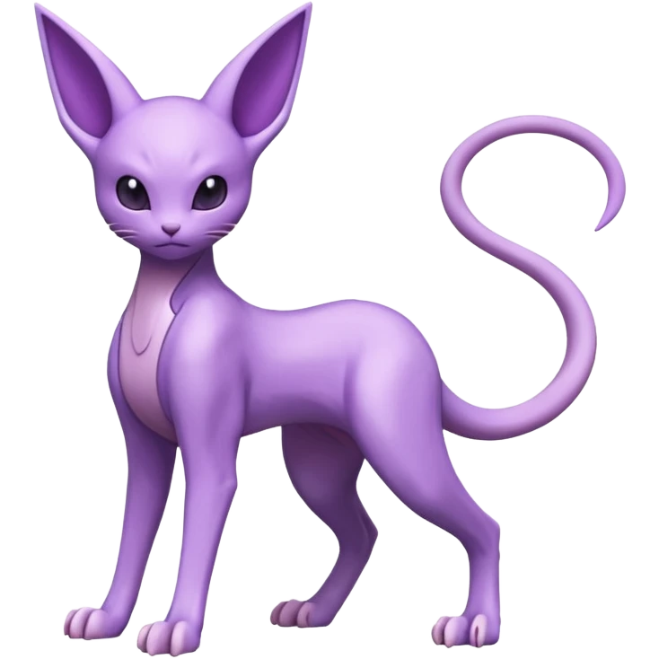 Mewtwo-Espeon-Fakémon-hybrid-creature (full body)  emoji