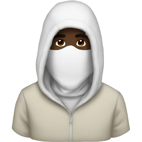 kanye with white balaclava emoji