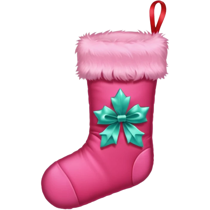 Pink Christmas emoji