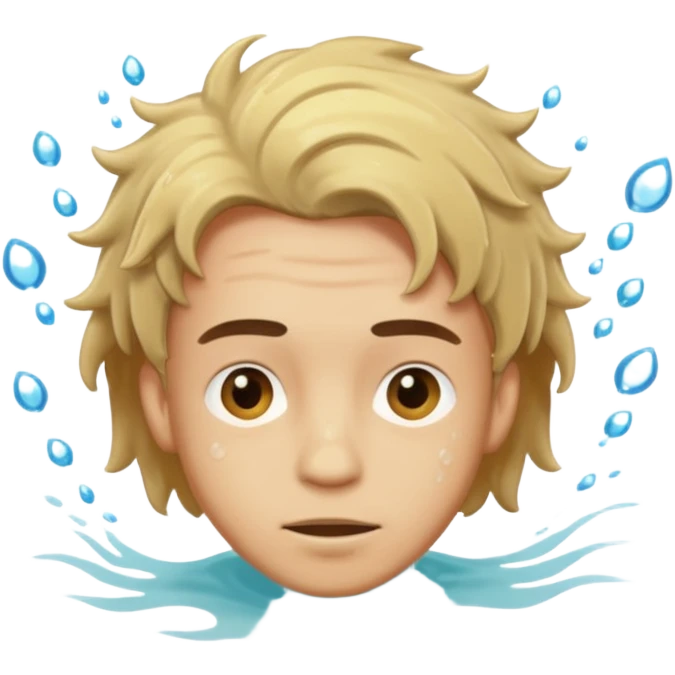 Underwater man face emoji
