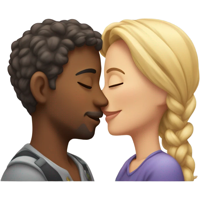 kissing couple emoji