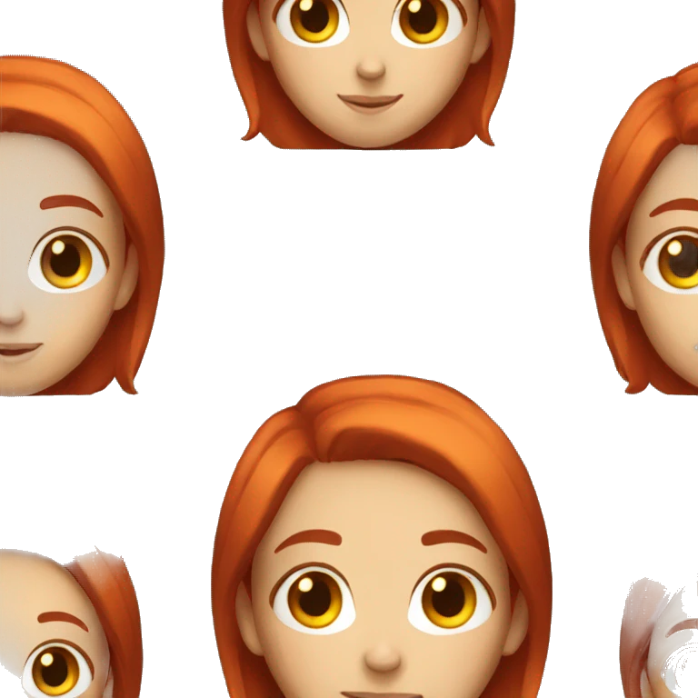 Girl with red Hair  emoji