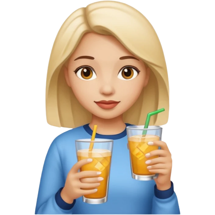 girl with drink  emoji