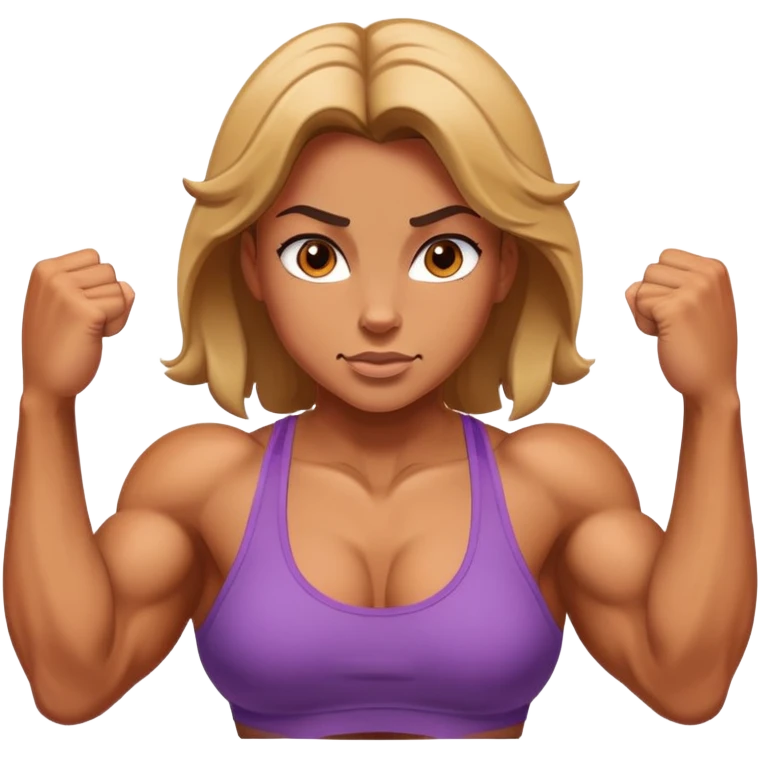 Buff girl  emoji