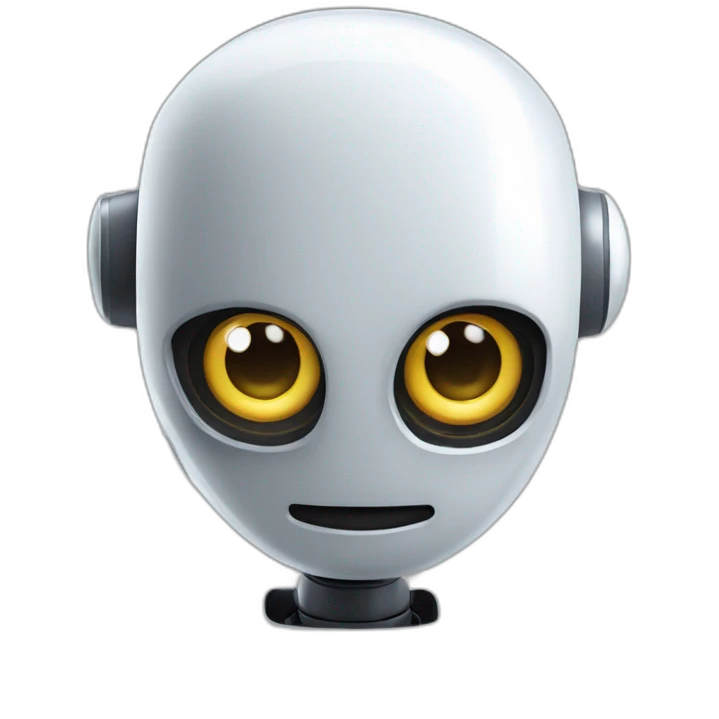 robot qui souhaite la bienvenu emoji