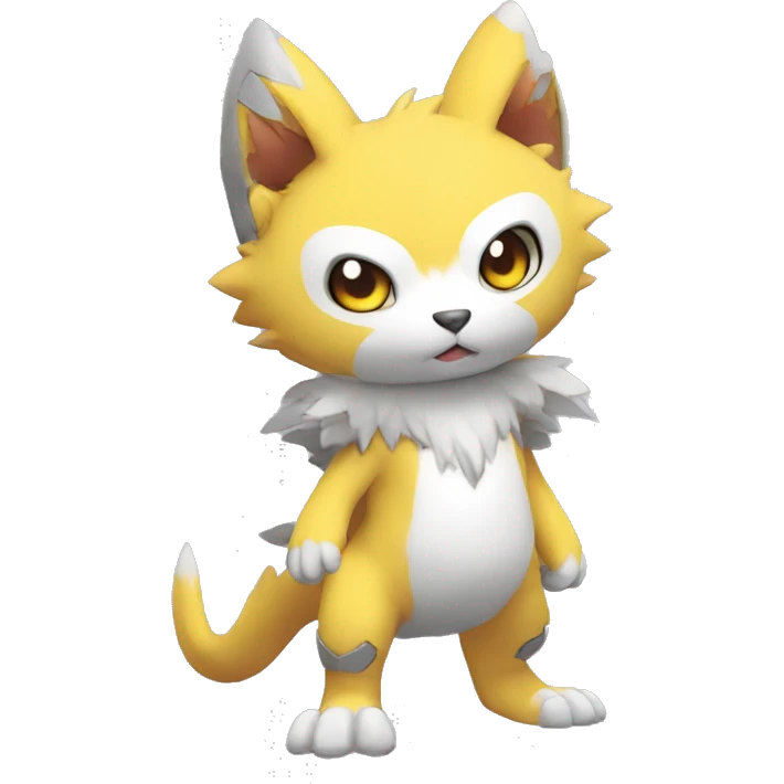 cute kawaii cool edgy Digimon-Fakemon-animal full body emoji