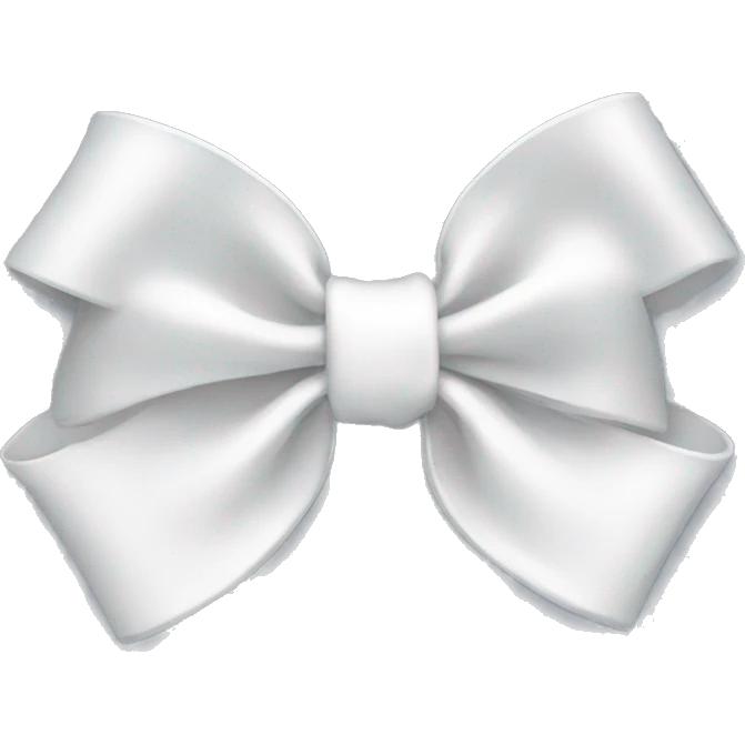 white bow emoji