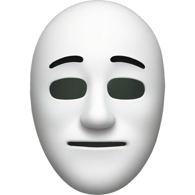 whitemask with a little party ha emoji
