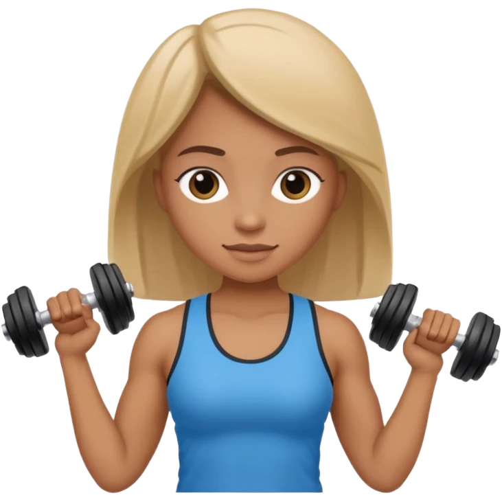 open notebook with workout plan and a dumbbell emoji