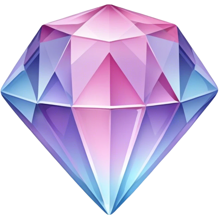 Pastel-blue-purple-pink crystal-gem emoji