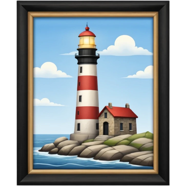 Black lighthouse emoji