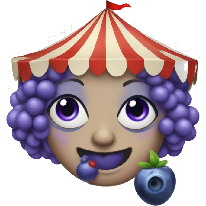 circus with blueberries emoji