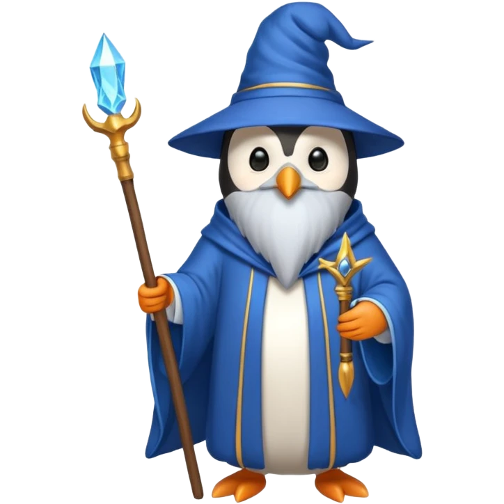 Penguin Wizard emoji
