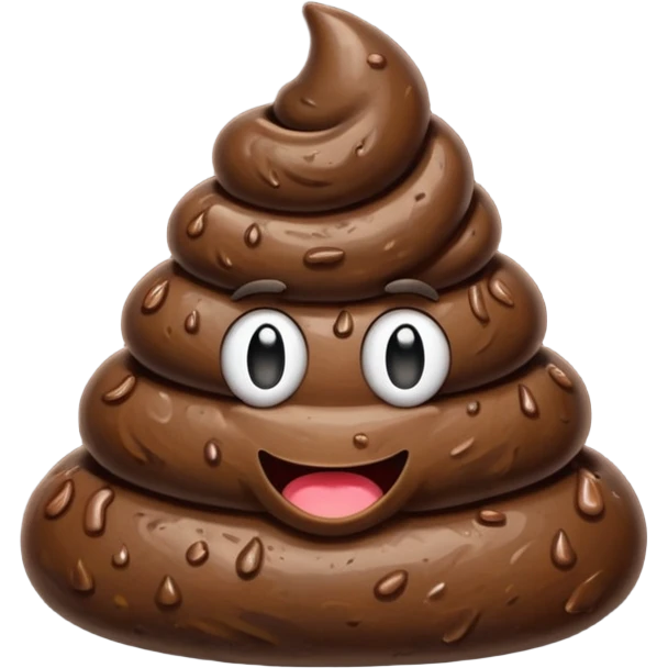 Poop shows a like emoji
