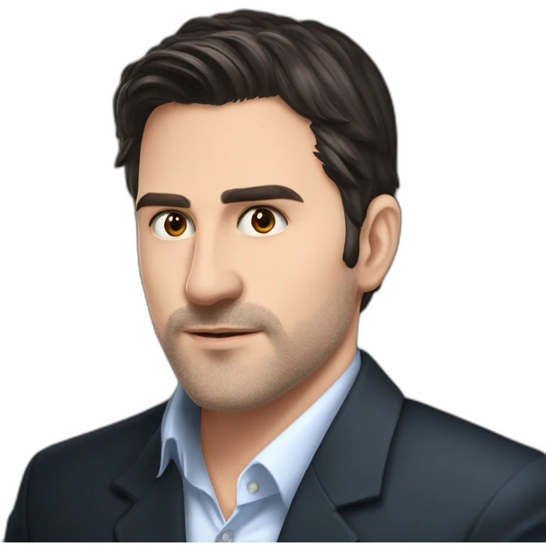 casual black-haired guy in grey emoji