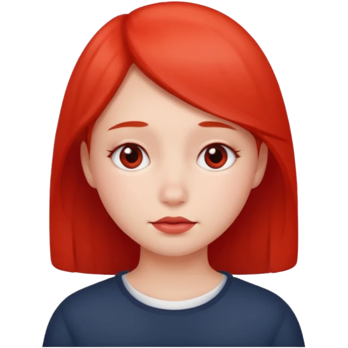 Red-cheeks shy emoji