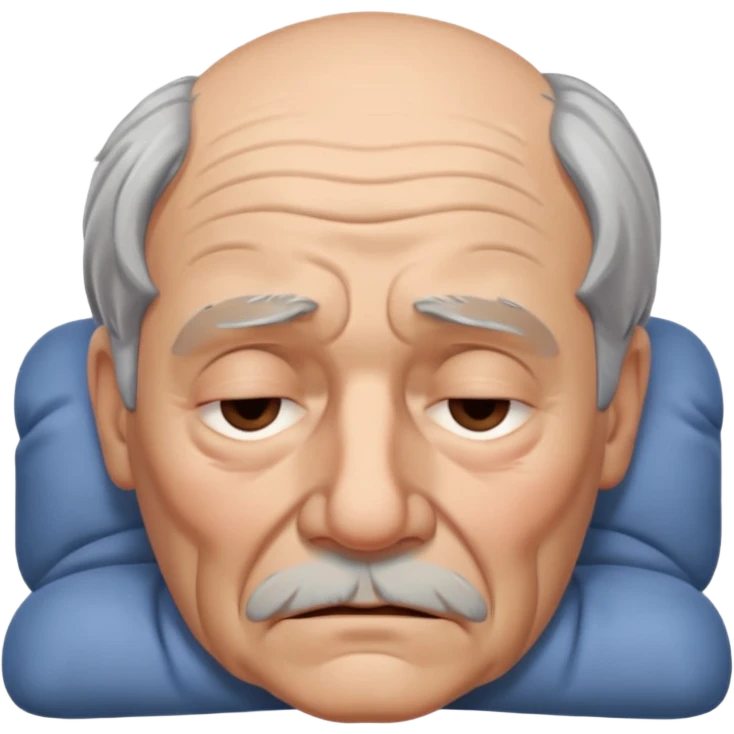 sleepy old man emoji