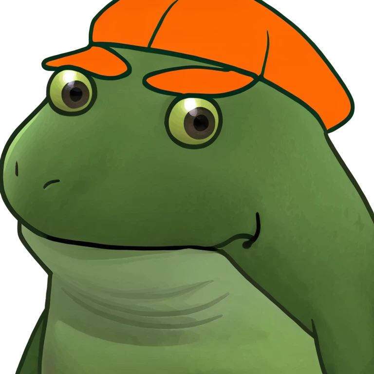 bufo with orange cap emoji
