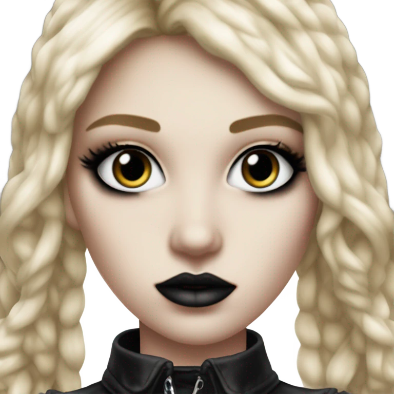 hyper realistic goth blonde victoria secret model emoji