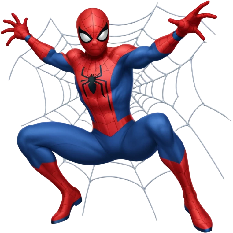 Spiderman shooting web  emoji