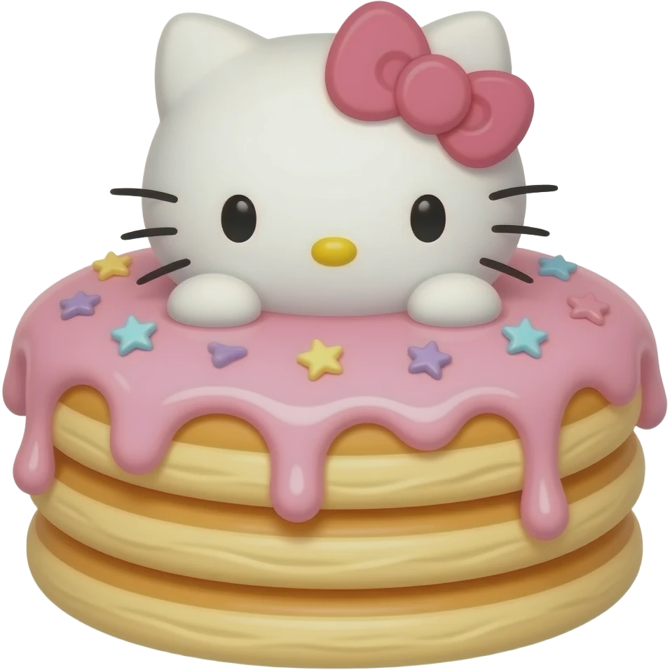 Hello kitty Pancakes emoji