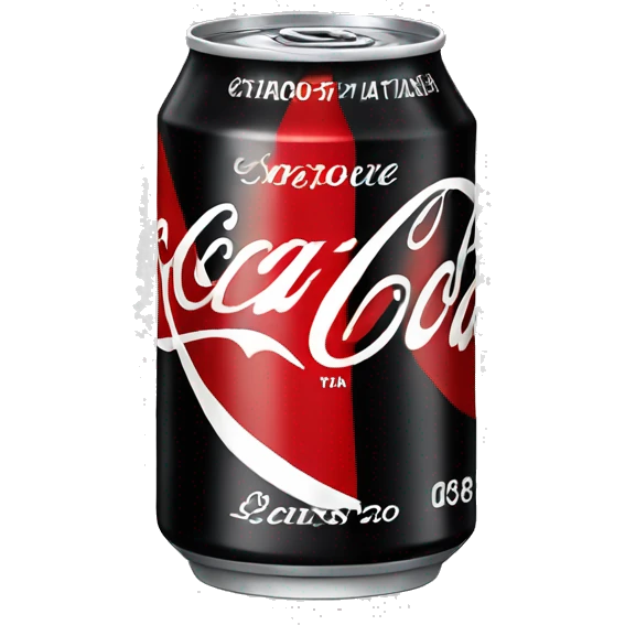 Coca Cola zero can emoji
