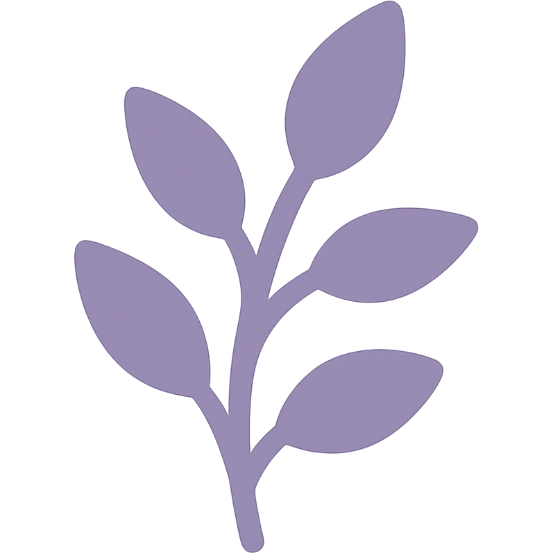 A dull purple Herb emoji