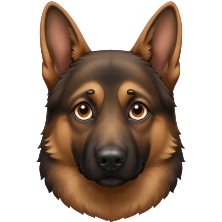 German shepherd head emoji