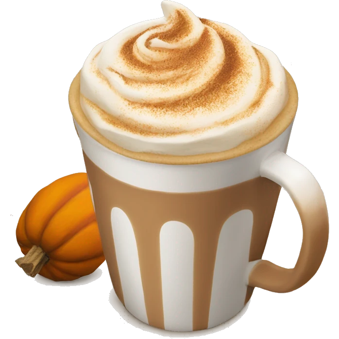 Pumkin spice latte emoji