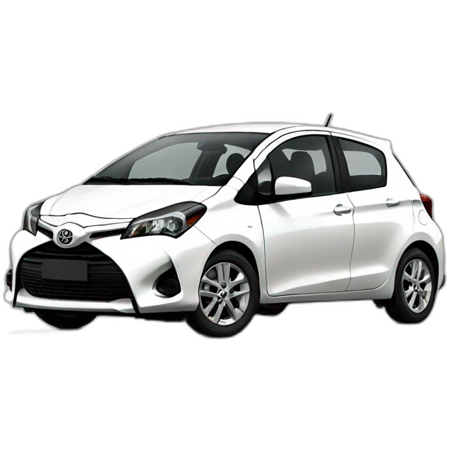 Toyota yaris 2017 sport white emoji