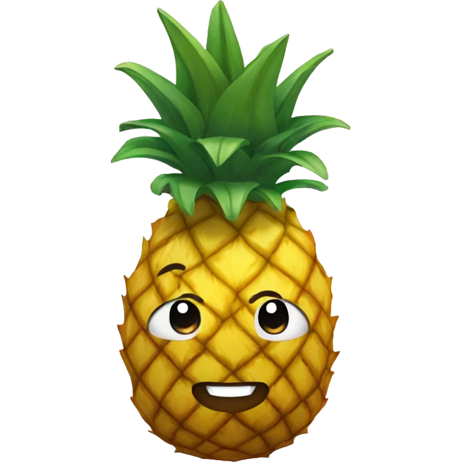 Upside down pineapple emoji